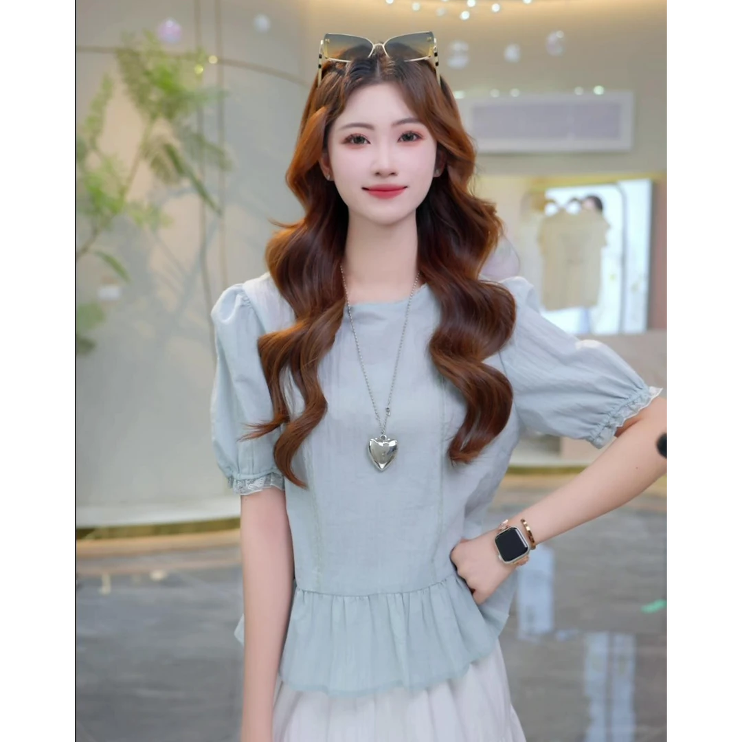 马克华菲衬衫女短袖2025夏季新款韩版时尚气质小众百搭显瘦上衣