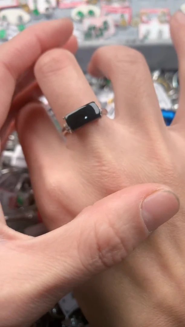 银S925镶嵌戒指翡翠3                             1