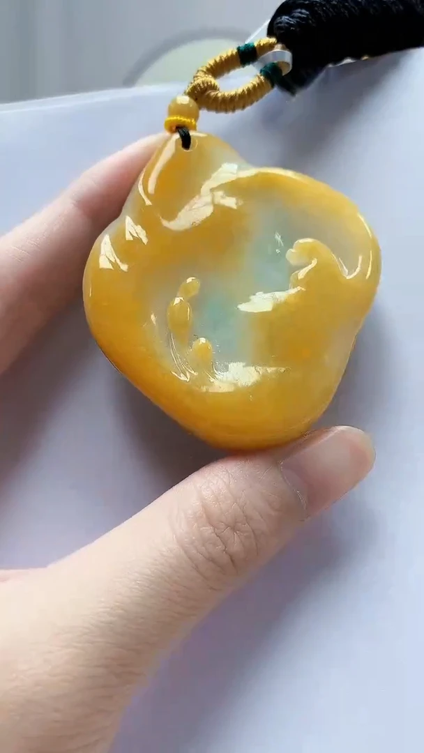 未镶嵌定制翡翠5145zm-毛货挂件悟道62
