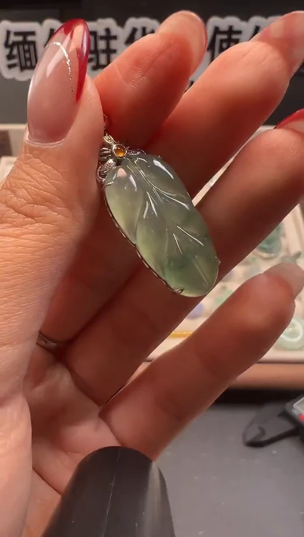 吊坠(不含链)18K金镶嵌翡翠 缅甸珠宝严选