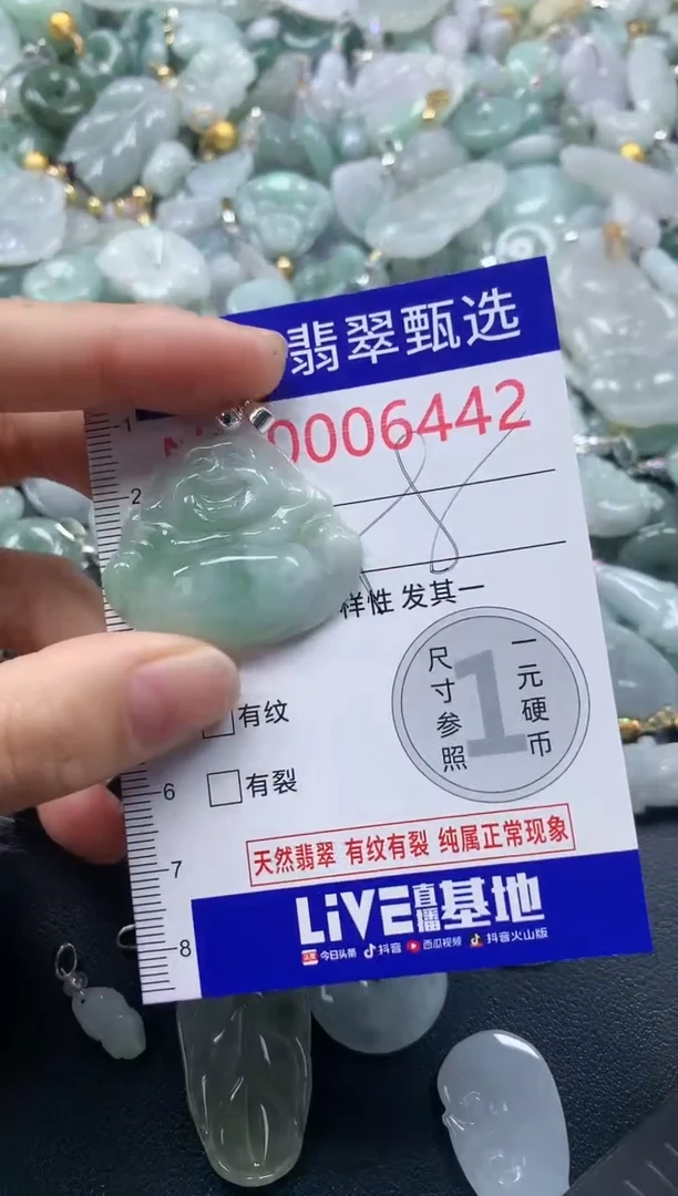 吊坠(不含链)未镶嵌翡翠6442