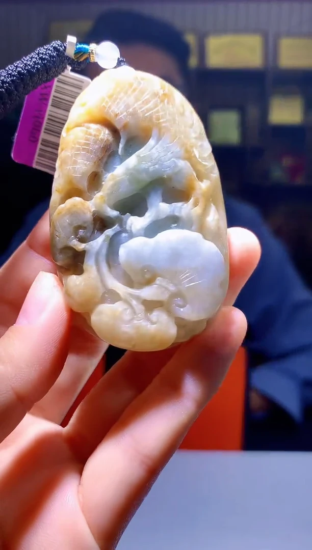 翡翠未镶嵌颈饰1071hm-jj挂件5