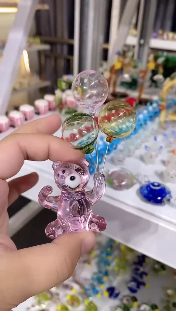 手工艺品琉璃气球熊