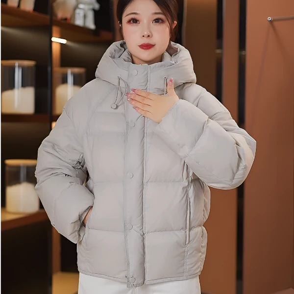 （鹅绒款）泡芙羽绒服 时尚加厚鹅绒中长款外套N-01