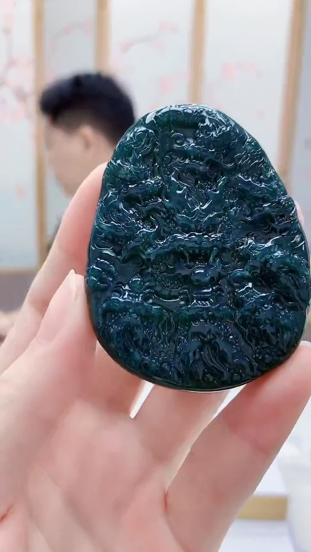 未镶嵌定制翡翠4917ry-毛货挂件47
