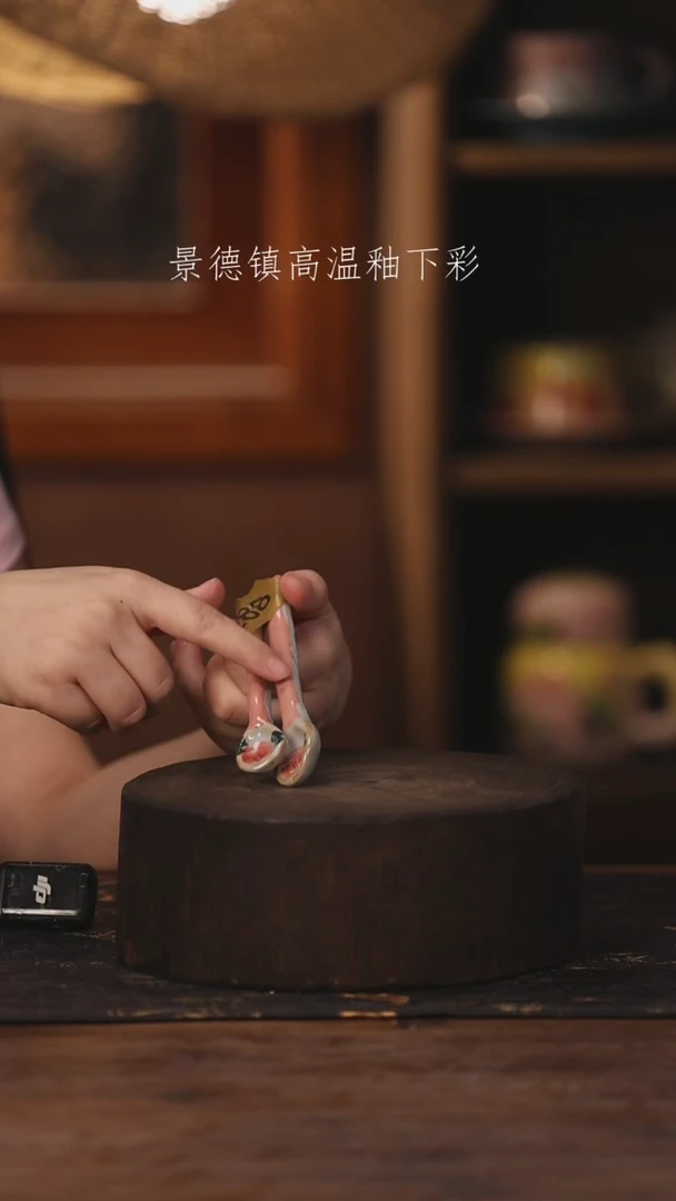 陶瓷景德镇高温釉下手绘陶瓷287
