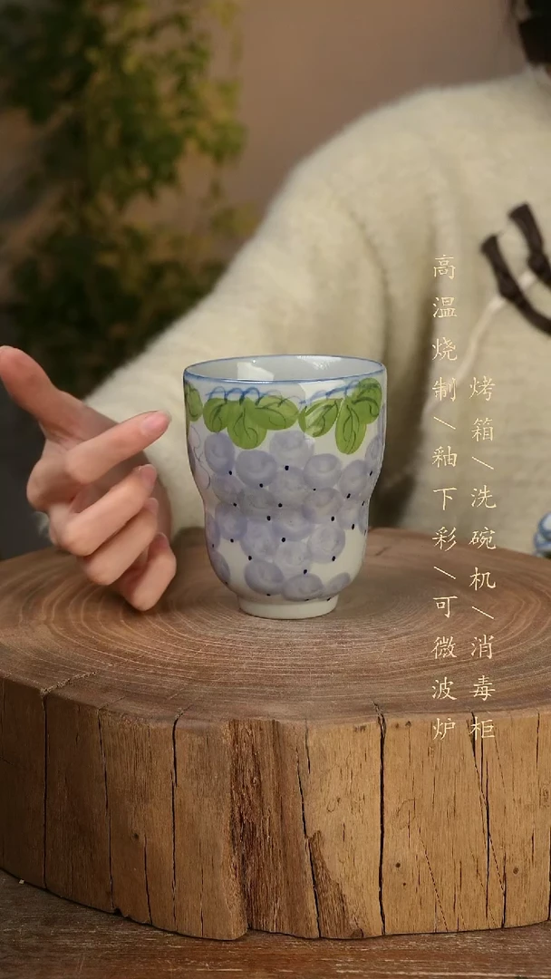 碗瓷景德镇手工手绘高温瓷釉下彩