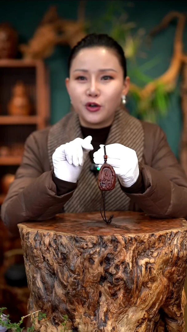 木雷击枣木无相佛牌