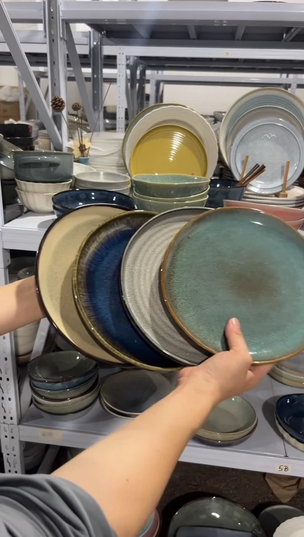 瓷片外贸尾货瑕疵满20包邮X4 小盘组合