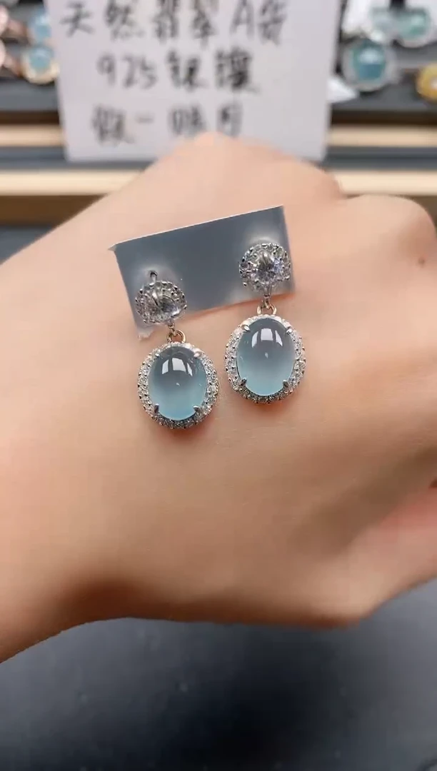 银S925镶嵌戒指翡翠11