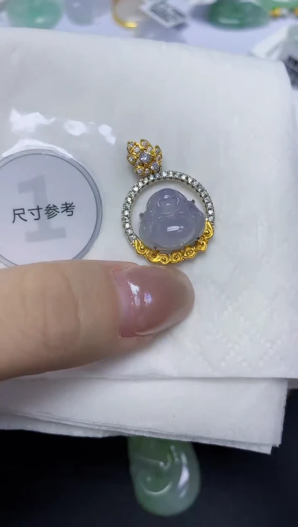 颈饰未镶嵌翡翠天然缅甸翡翠A货多样性发一件
