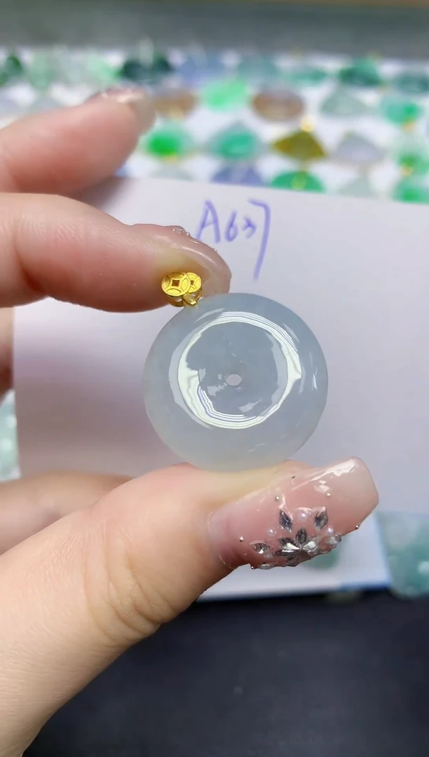 颈饰未镶嵌翡翠天然缅甸翡翠A货翡翠百元以上9元证书费自理