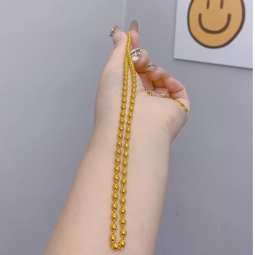 铜合金项链 铜合金亮面光珠项链（单独链条）