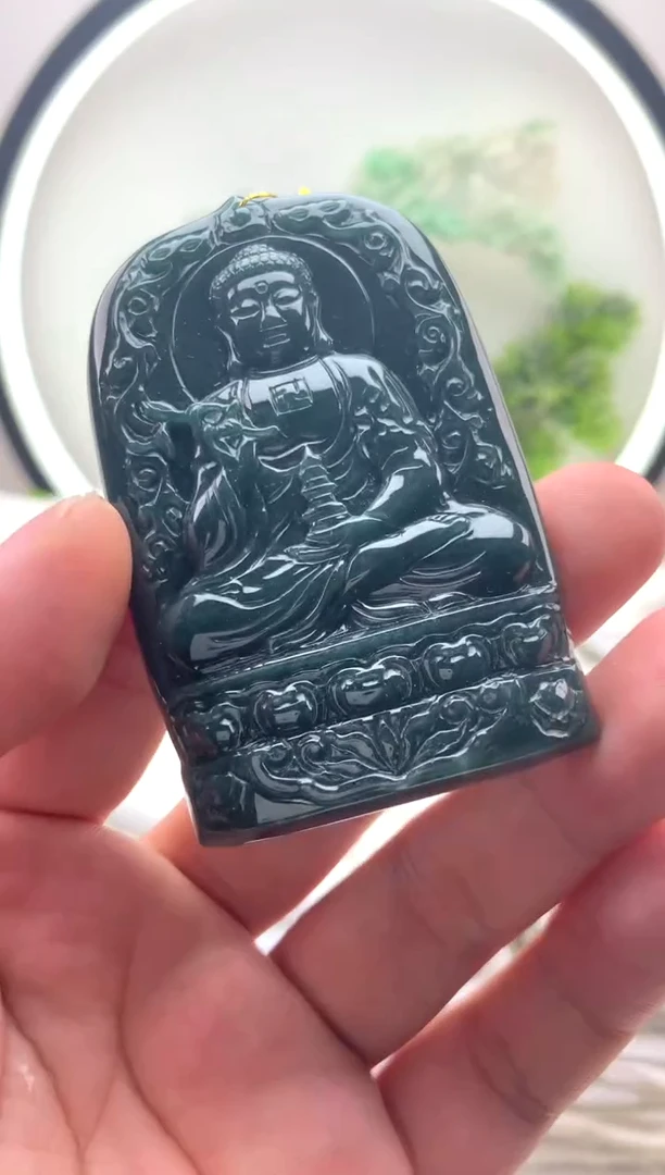 颈饰未镶嵌翡翠阿弥陀佛