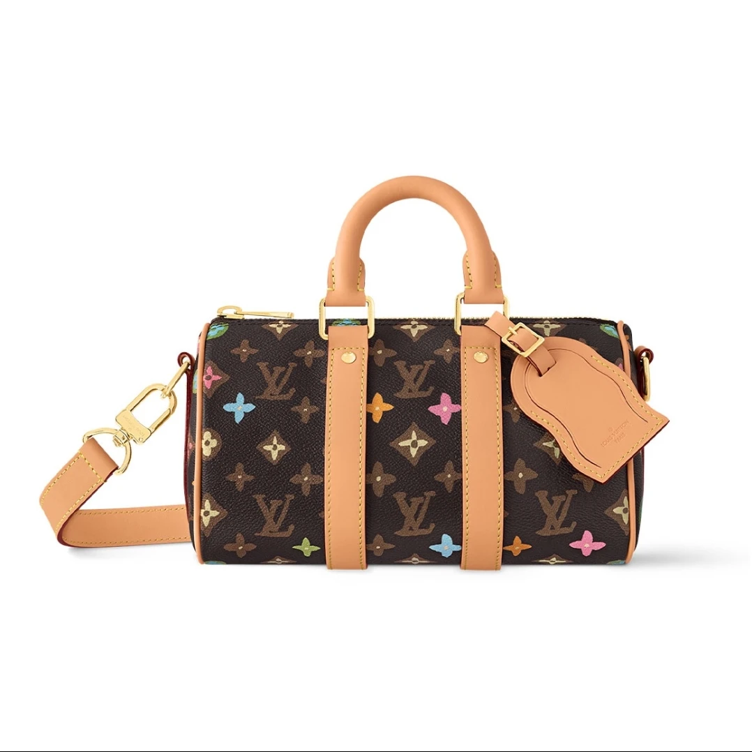 未使用 LouisVuitton/路易威登 【念念】KEEPALL 25 老花 PVC