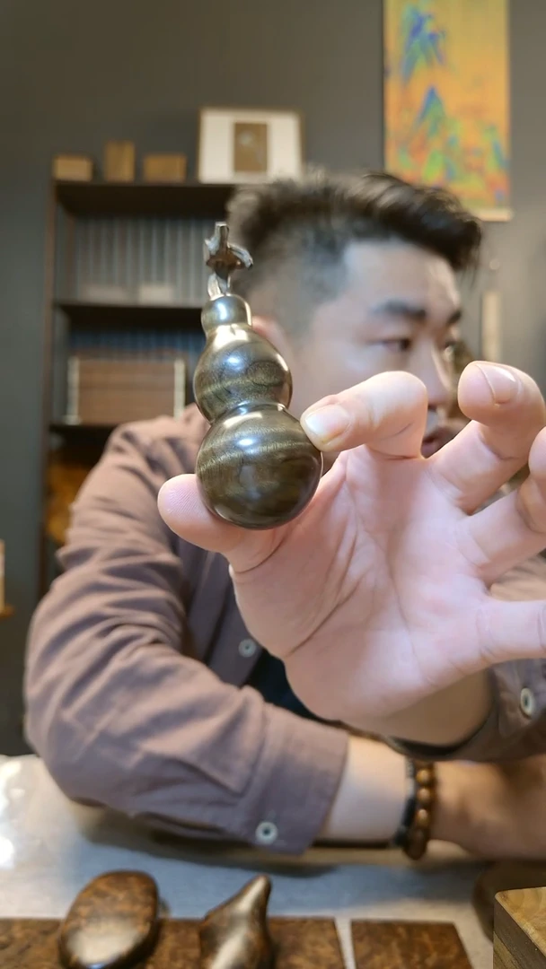 金丝楠金丝楠木水波纹葫芦
