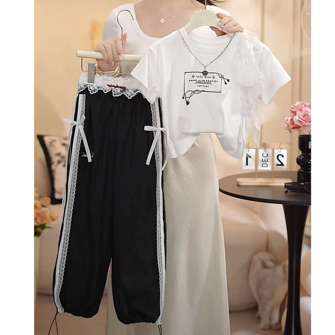 【可儿家】女童2025春季时尚韩版洋气休闲百搭套装