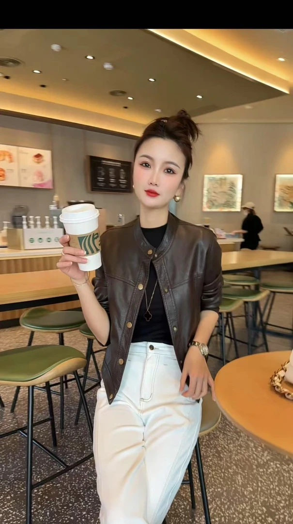 【尚达精选】新款外套女皮衣女2503