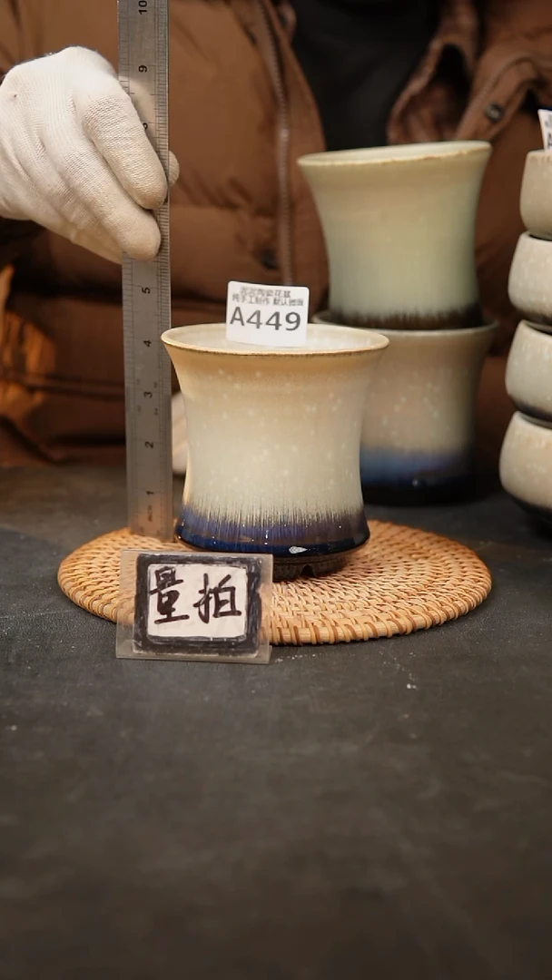 【闪购商品】瓷片449泥泥手工花盆