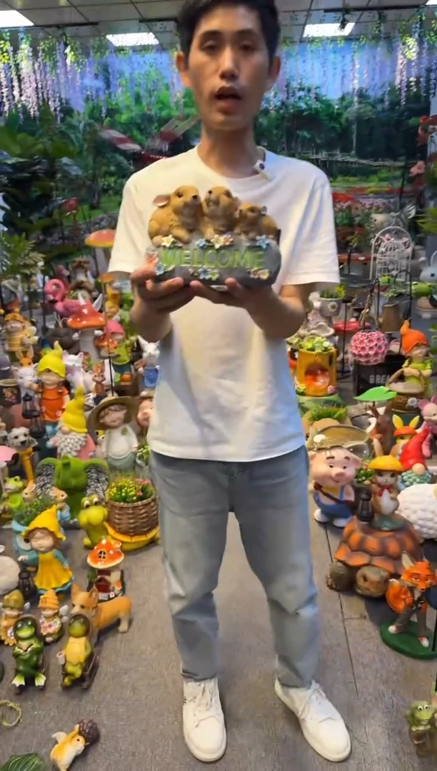 无花朵花园庭院摆件&00&