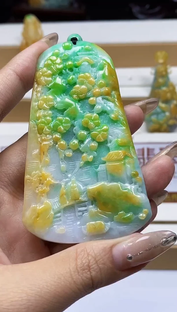 颈饰未镶嵌翡翠翡翠A货