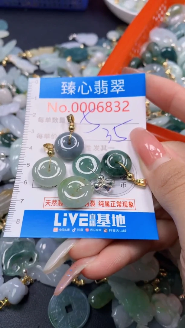 翡翠未镶嵌颈饰6832