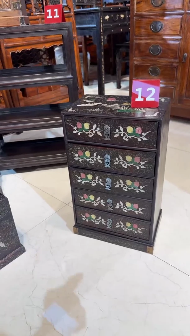 木木头款邵氏紫檀和和美美五斗柜858.888