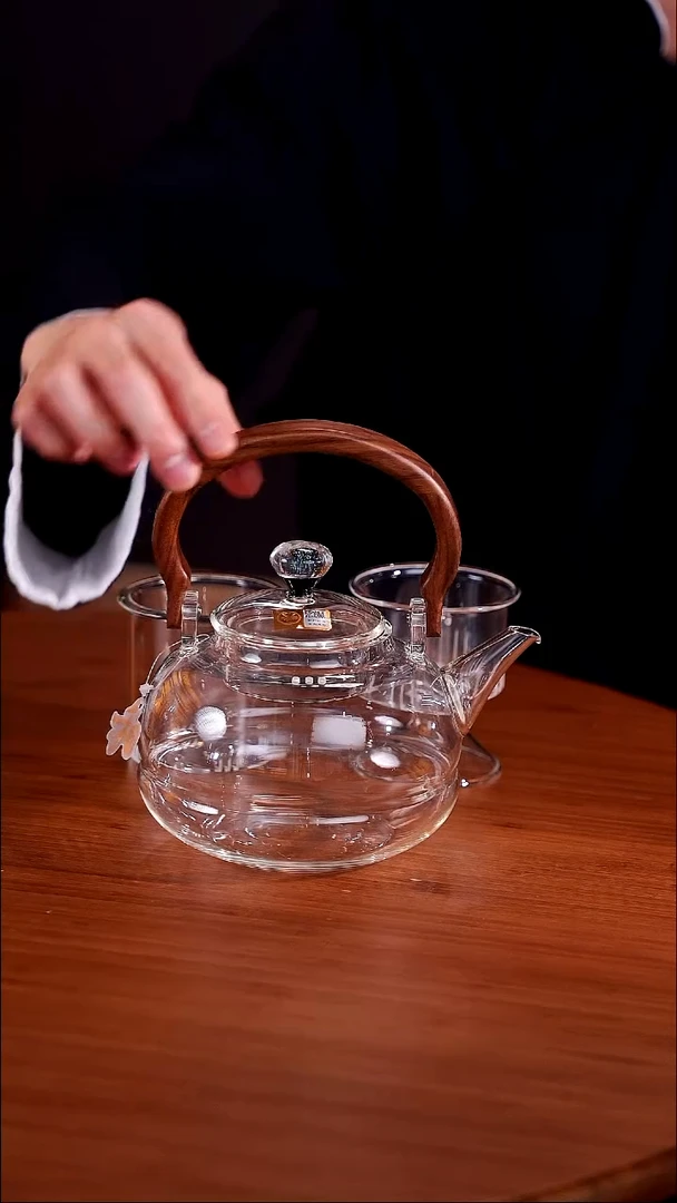 禾器雅澜壶透明色+清简杯透明+清简杯浅紫