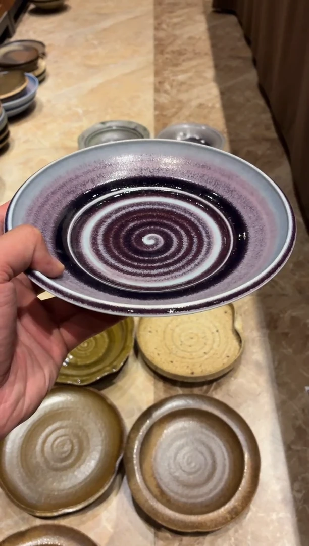 瓷片7.5 寸苏打紫锅盘（福利款）