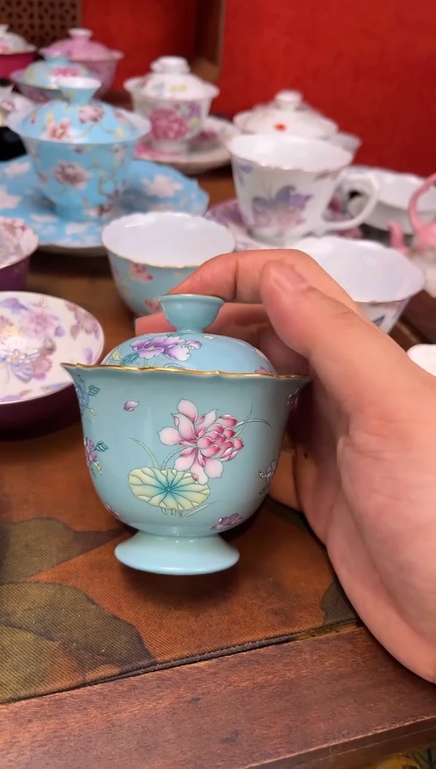 景德镇纯手绘陶瓷茶具