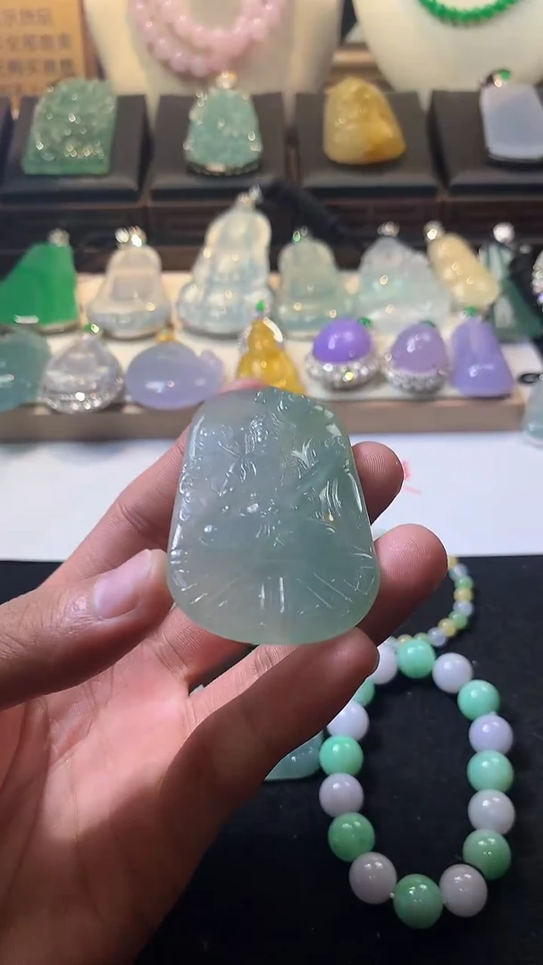 未镶嵌定制翡翠我****你4043毛货不退不换