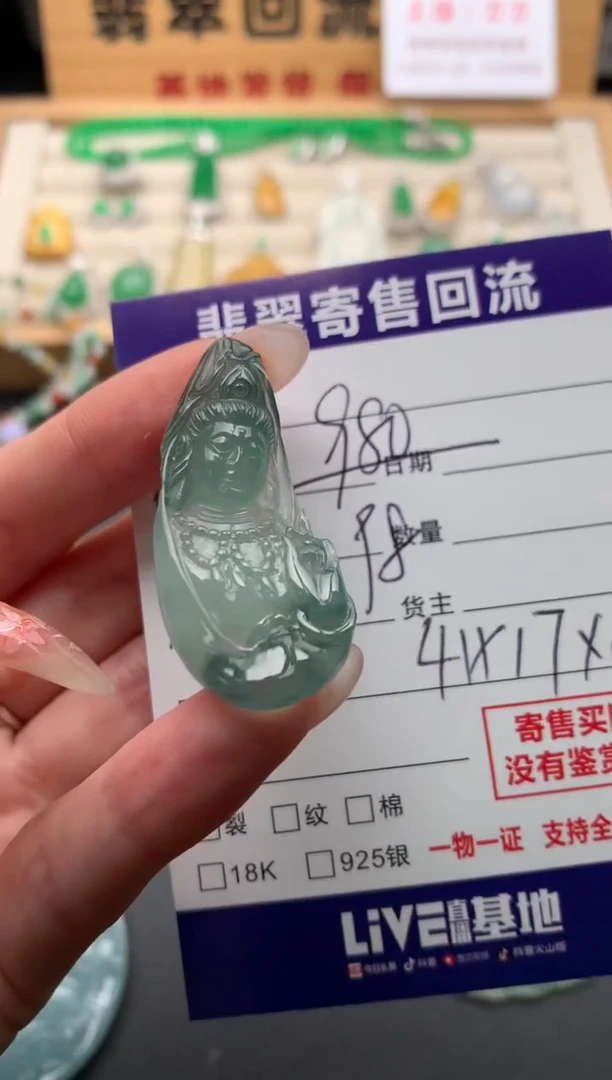 翡翠未镶嵌颈饰10135329