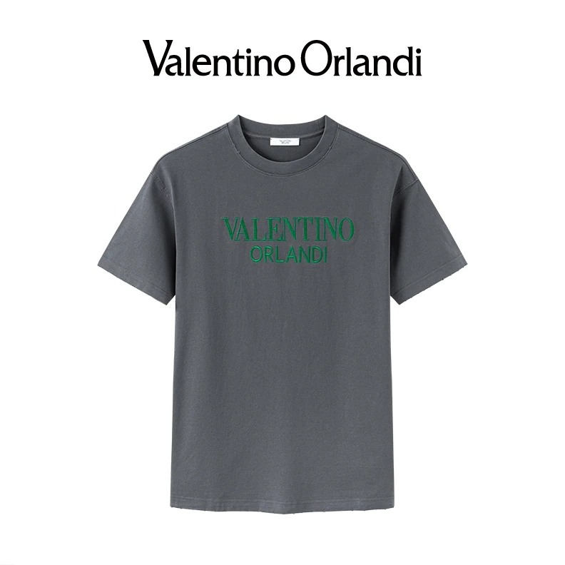 华伦天奴.奥兰迪男休闲时尚百搭季圆领宽松T恤1VT232329