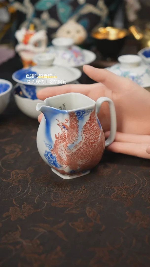 杯景德镇陶瓷杯碗柴烧多人