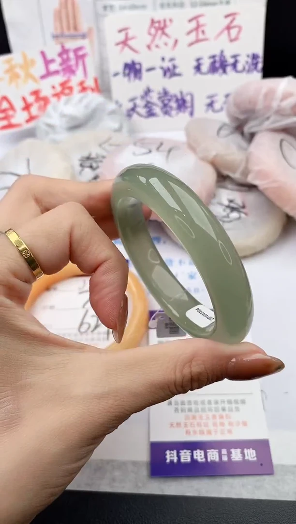 未镶嵌手镯石英质玉j202-DB54+