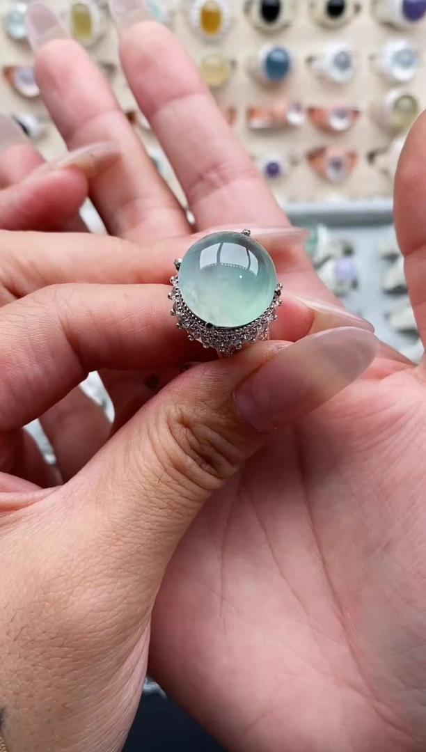 未镶嵌戒指翡翠H****?天然缅甸翡翠A货111-8-6