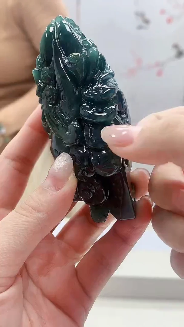 定制翡翠未镶嵌4902lr-毛货挂件214
