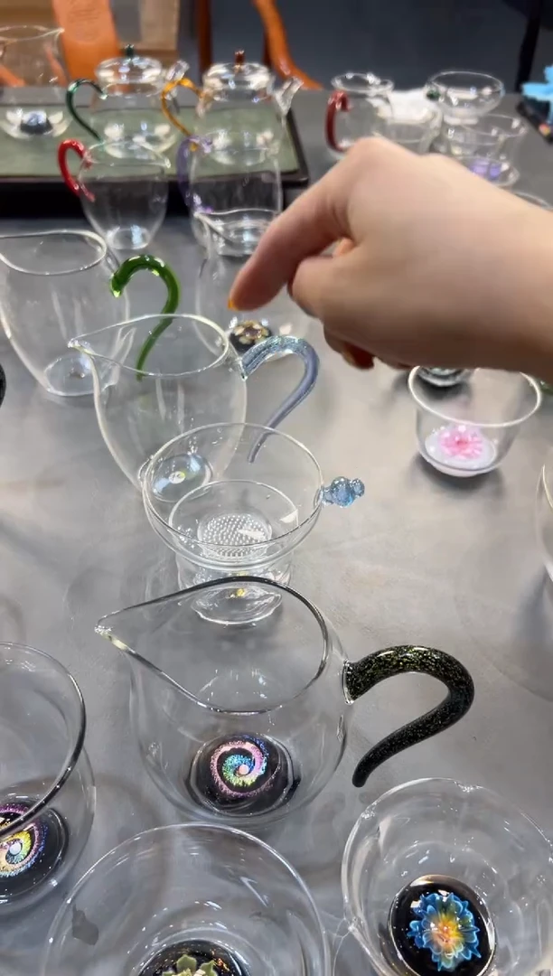 淡蓝金奉珠茶漏简装发货