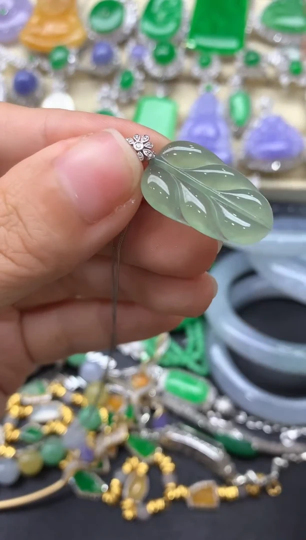 【闪购商品】翡翠颈饰18K金镶嵌418-中国好珍宝