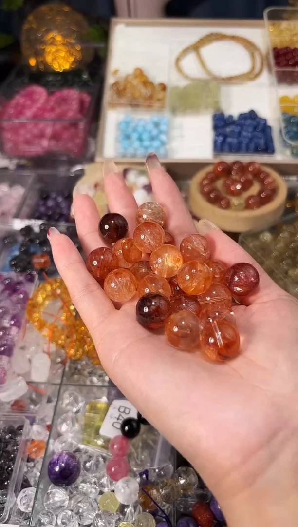 【闪购商品】水晶手串未镶嵌C94胶花单珠卡15