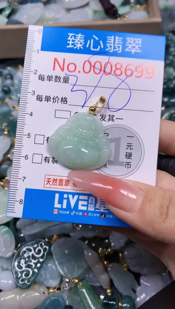 【闪购商品】翡翠颈饰未镶嵌含绳0008699