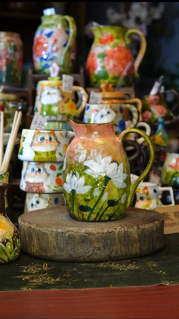 陶瓷107景德镇手工手绘釉下彩