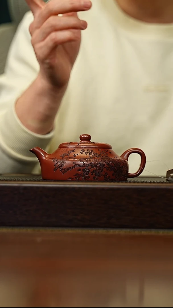 茶壶紫砂宜兴原矿 手工 紫砂壶容量200CC