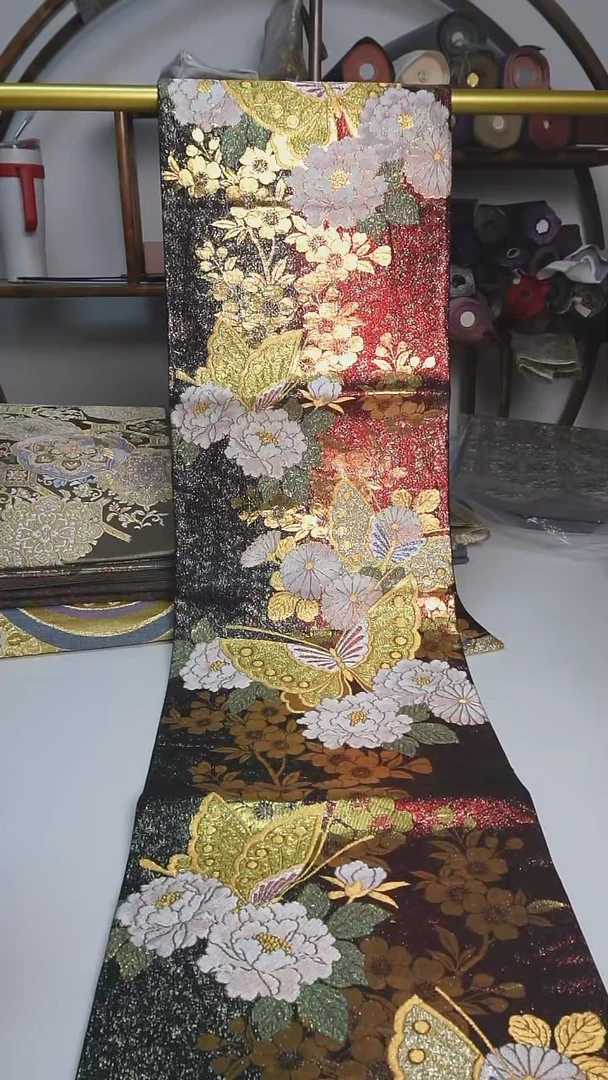 【闪购商品】织绣85西阵织六通花卉