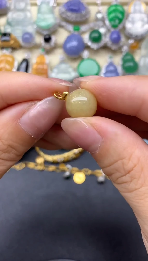 【闪购商品】翡翠颈饰18K金镶嵌17-中国好珍宝