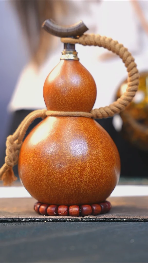 【闪购商品】WY363大漆酒葫芦不包手串及旋转底座