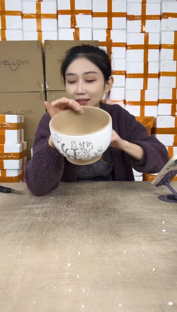 大碗紫砂素色小号15x11