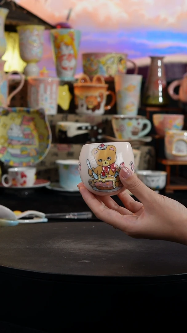 陶瓷便携款手工手绘景德镇陶瓷