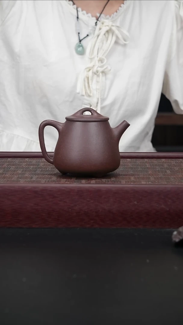 茶壶紫砂yz 桃花泥高瓢