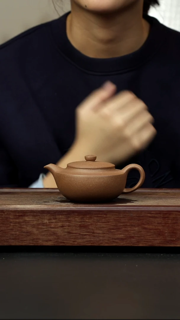 紫砂茶壶老段 汉扁